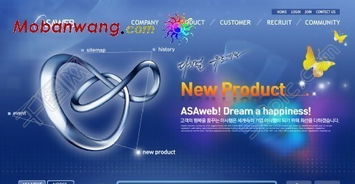 創新科技視界 免費獲取專業級藍色系科技網頁模板（編號15280698，千圖網PSD源文件）